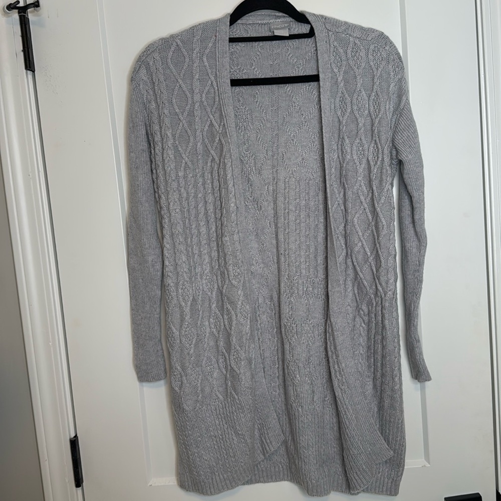Cashmere Blend‎ Chicos Grey Cardigan - 00